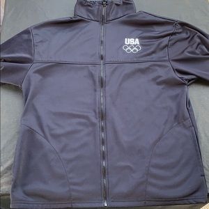 USA Zip-up Sweatshirt (BLACK)